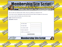 Tablet Screenshot of membershipscript.demo.turnkeycentral.com